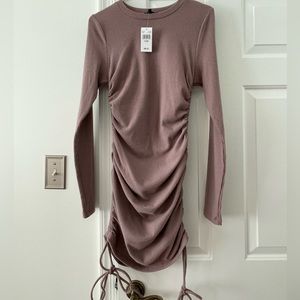 Love Tree Ruched Knit Dress Size Large NWT